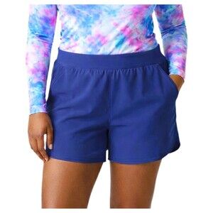 Lands End Sun Shade 5" Board Shorts Womens 16 XL Liner UPF 50+ Swim Short